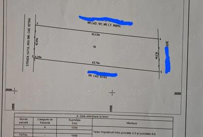 Teren de 1049 mp, în Băjești