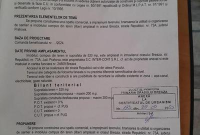 Teren de 520 mp, în Ultracentral