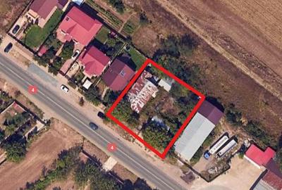 Vila P+1, hala 70 m2 la parter, la DN4, Frumusani, Calarasi