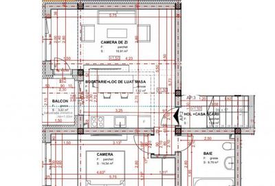 Apartament semifinisat, 2 camere, 49mp, priveliste spectacul - 2