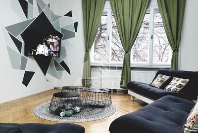 4 camere ultracentral, 132 mp + 2 terase - complet renovat - 2