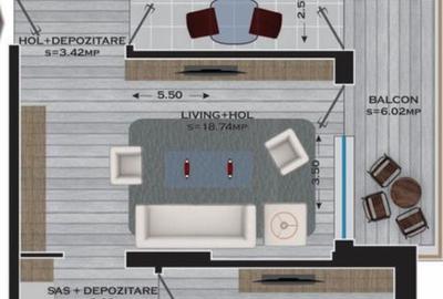 Apartament cu 2 camere în Central - 5