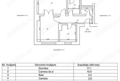 Apartament cu 2 camere decomandat în Central - 9