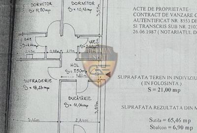 3 camere Tomis 3 Inel I - Eden, decomandat parter, 2 intrari, centrala gaze, A/C - 21