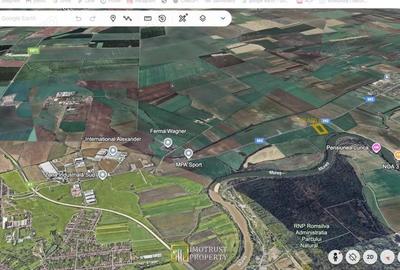 Teren de 29600 mp, în Sud