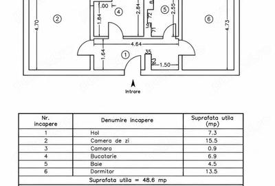 Apartament cu 2 camere decomandat în 1 Mai - 5