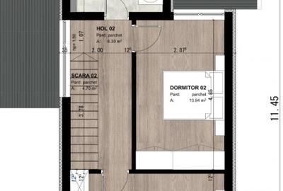 Duplex cu 3 camere cu Canalizare în Moșnița Nouă - 3