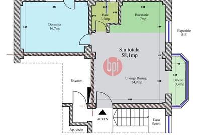 Apartament cu 2 camere în Fălticeni - 13