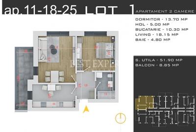 Theodor Pallady - 2 camere, 62.65 mp, metrou Nicolae Teclu - 2