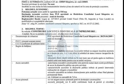 Teren intravilan, cu PUZ, de 518 mp - zona Sanpetru/Primăverii - 2