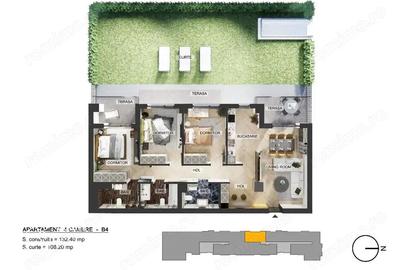 Apartament cu 4 camere decomandat în Pipera - 3