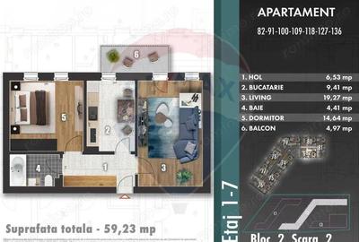 Apartament cu 2 camere decomandat în Berceni - 1