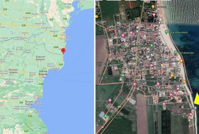 Teren intravilan 3000 mp in vama veche, in prima linie pe plaja - 3