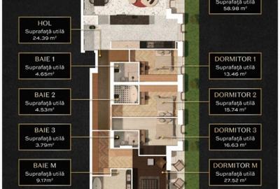 ERA PIPERA - Apartament 5 Camere, parter, gradina, cu piscina supendata - 3