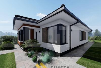 Casa cu 4 camere la ro?u,finisat sau la cheie, 107 mp, zona - 3