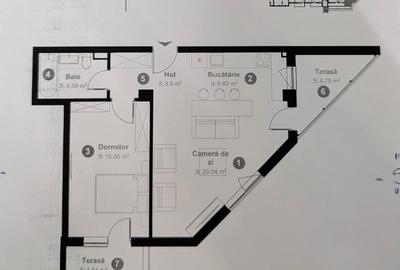 Apartament cu 2 camere semidecomandat în Florești - 14