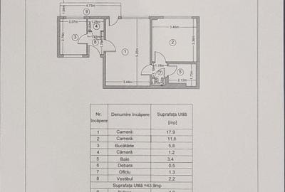 Apartament cu 2 camere în Domenii - 9