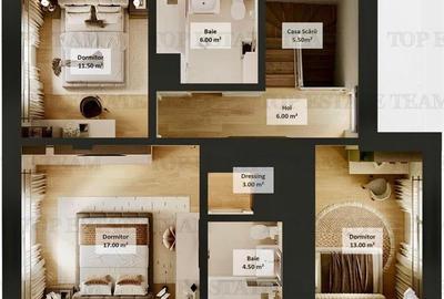 Vila 5 camere cu incalzire in pardoseala pe parter si etaj, mansarda locuibila, - 11