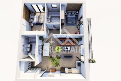 Apartament 3 camere , 87,6 mp utili , Etaj 1 , Finisaje Premium - 6