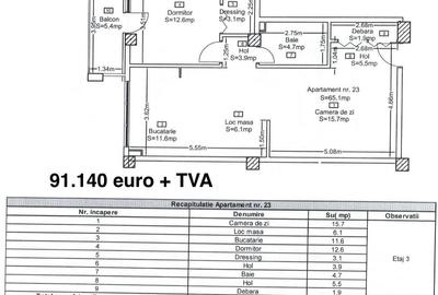 Apartament cu 2 camere în Salca - 8