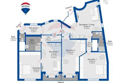 Apartament cu 5 camere decomandat, mobilat în Ultracentral - 4