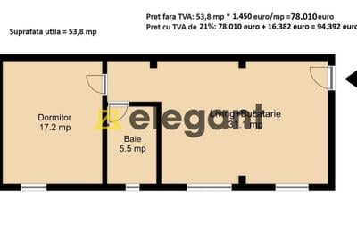 2 camere, 54 mp, bloc 2024, 1 Mai-fostul Targ - 9