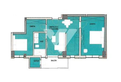 Apartament LA CHEIE 3 camere 60 mp balcon etaj 2 lift - Doamna Stanca - 2