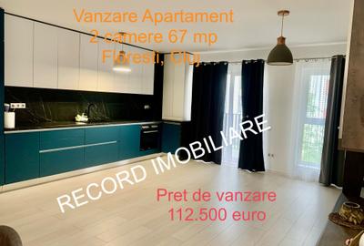 Apartament 2 camere 67 mp, logie 3 mp, etaj 1 Floresti central - 1