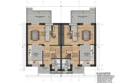 Casa tip Duplex  -  2 dormitoare  -  2 bai  -  325 mp teren - 5