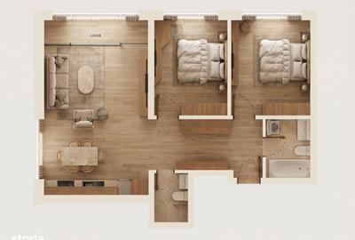 Apartament cu 2 camere în Chiajna