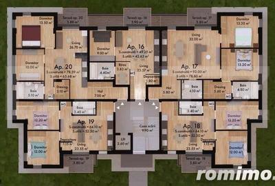 Penthouse ,3 camere , 115 mp , Green Residence - 14