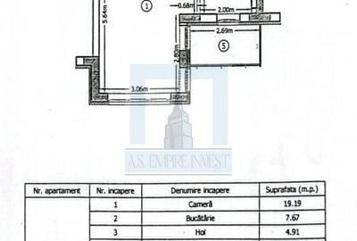 Garsonieră decomandată, mobilată în Avantgarden - 6