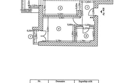 Apartament cu 2 camere, mobilat în Central