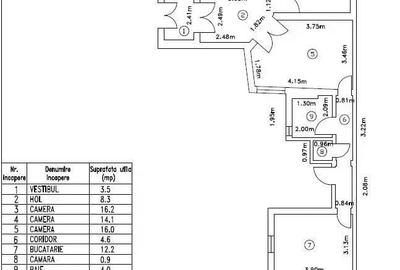 Apartament cu 3 camere în Cotroceni - 3
