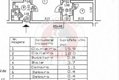 Apartament cu 2 camere semidecomandat în Floreasca