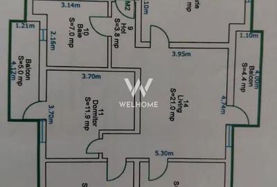 Apartament cu 4 camere în Mihai Viteazul - 5