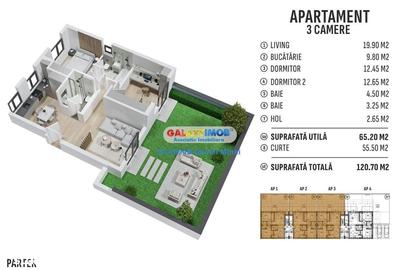 Apartament cu 3 camere decomandat în Prelungirea Ghencea - 13