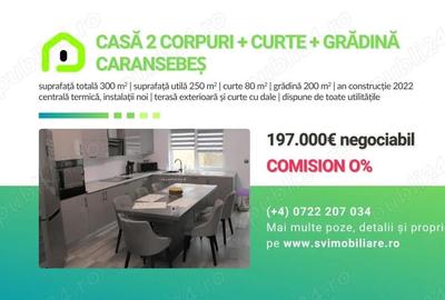Comision 0 - Casa renovata cu 2 corpuri si gradina in Caransebes - 1