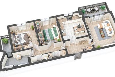 Apartament cu 3 camere decomandat în Central - 5