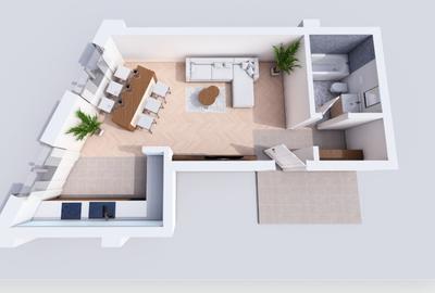 Apartament 1 camera,47500 euro la 10 minute de Podu Ros - 1