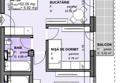 Apartament 2 camere, plus nisa de dormit, bloc nou - 6