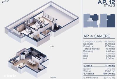 Apartament cu 4 camere în Central - 12
