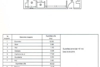 Apartament cu 2 camere semidecomandat, mobilat în Gorjului - 15
