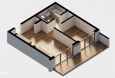 Apartament cu 2 camere semidecomandat în Dâmbul Rotund - 2