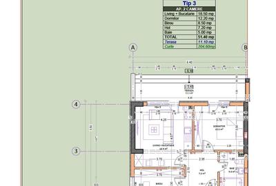 Apartament cu 3 camere decomandat în Central - 2