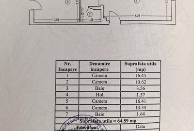 Apartament cu 3 camere decomandat, mobilat în CET - 10