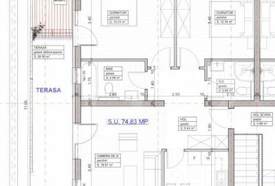 Penthouse superb, 3 camere, 2 bai, 75mp utili + 27 mp terasa - 2