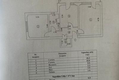 Apartament cu 2 camere decomandat, mobilat în Plantelor - 7