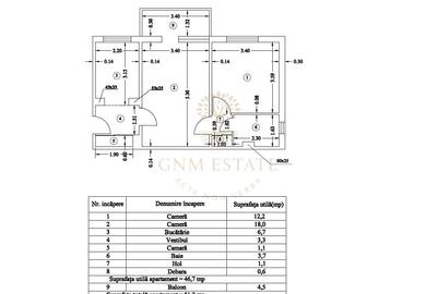 Apartament cu 2 camere semidecomandat, mobilat în 1 Decembrie 1918 - 10