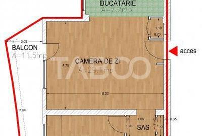Apartament cu 2 camere decomandat în Central - 12